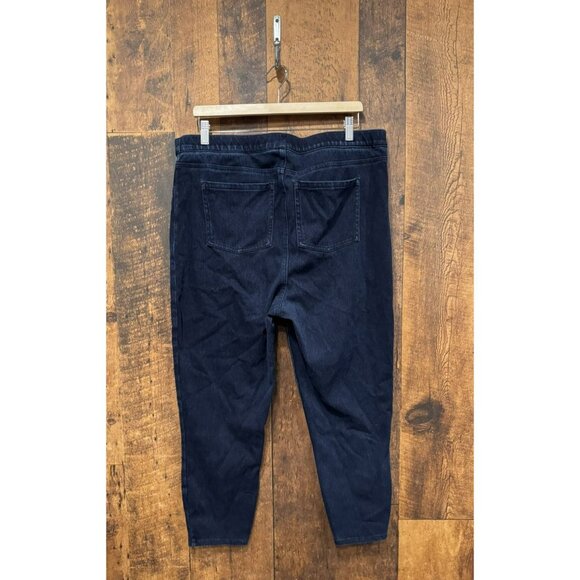 Spanx Women’s Jean Ish Ankle Leggings Blue Denim 3X EUC - Picture 3 of 6